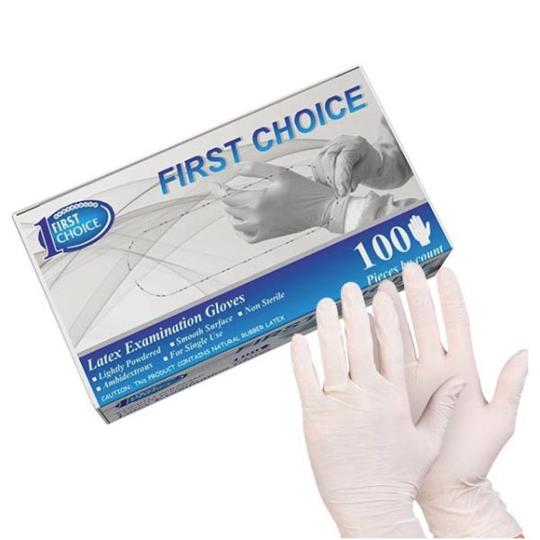 First Choice Examination Latex Gloves